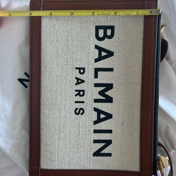 🛑SOLD🛑Balmain 3 pouches 22 Canvas Bag - Picture 8 of 10
